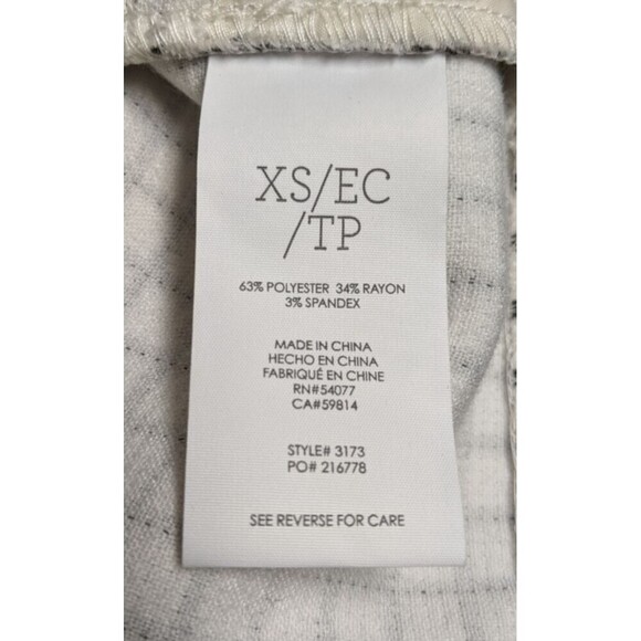 Women's CABI # 3173 Windowpane Plaid Black & White Jacket XS - Picture 12 of 13